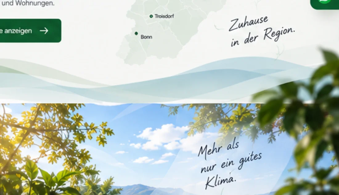 Modernes Einfamilienhaus als Beispiel für private Klimatisierung